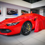 Ferrari key handover - Ferrari unveiling. Lifestyle photography